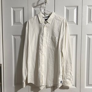 Banana Republic Off-White Casual Button Down Shirt